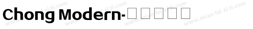 Chong Modern字体转换